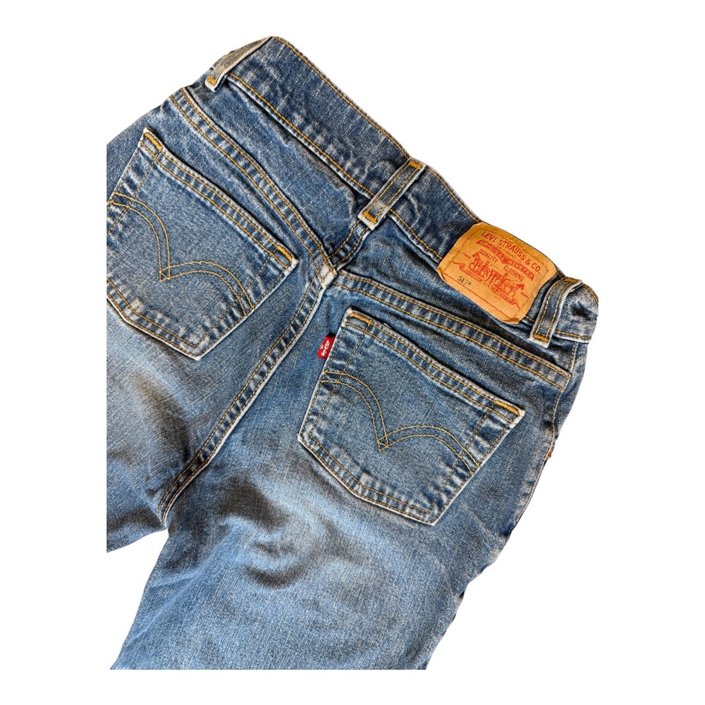 Levi's 517 Y2K Flare Jeans Medium Wash Blue Denim Western Style Size 14 Slim